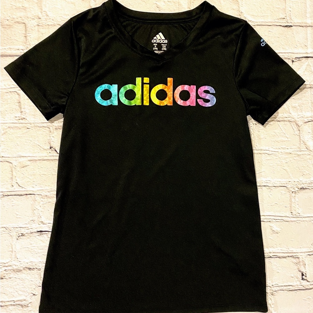 Adidas climate control athletic short sleeve shirt size S 7/8